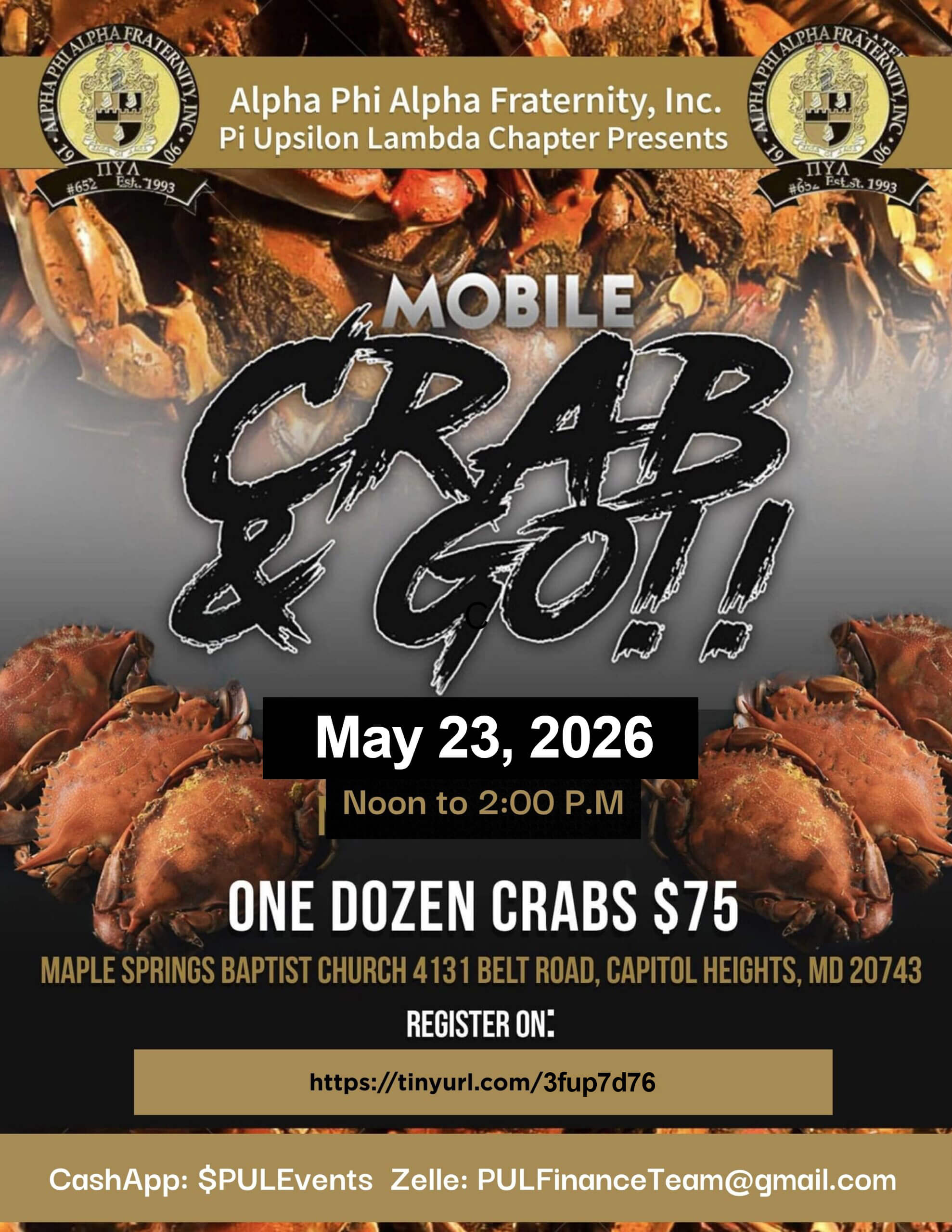 Crab & Go. May 23, 2026